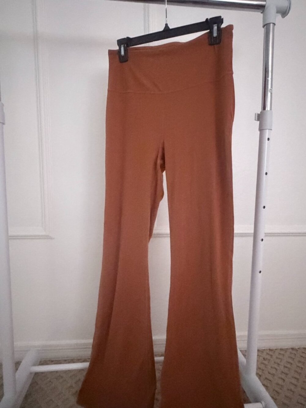 Lululemon Groove Nulu Super-High-Rise Flared Pant - Rust - Size 10